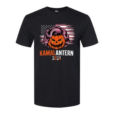 Kamala Harris Retro Halloween Jack O Lantern Flag 2024 Softstyle CVC T-Shirt