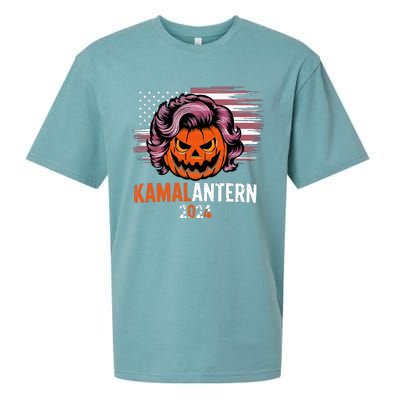 Kamala Harris Retro Halloween Jack O Lantern Flag 2024 Sueded Cloud Jersey T-Shirt