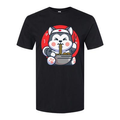 Kawaii Husky Ra Cute Japanese Manga Anime Dog Lovers Softstyle® CVC T-Shirt