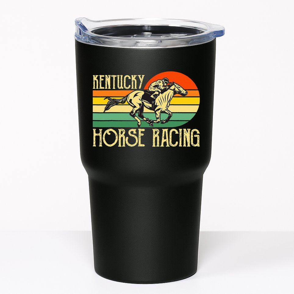 Kentucky Horse Racing Fan Retro Derby Racing Festival Party Tumbler