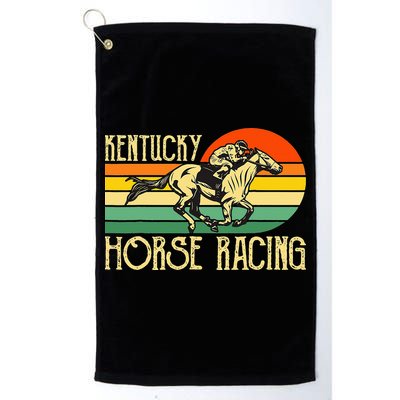 Kentucky Horse Racing Fan Retro Derby Racing Festival Party Golf Towel
