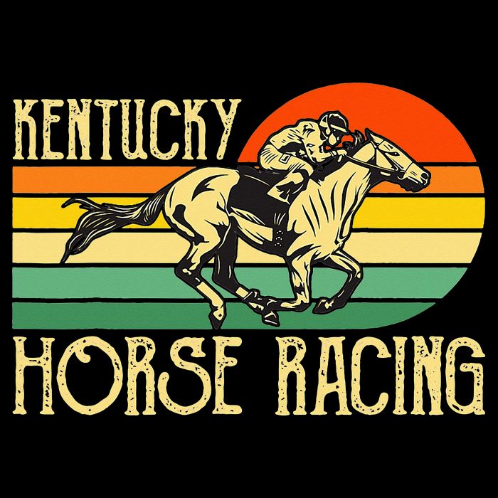 Kentucky Horse Racing Fan Retro Derby Racing Festival Party Womens T-Shirt