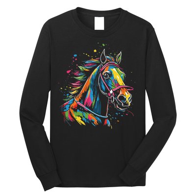Kentucky Horse Racing Painting Derby Horse Jockey Costume Long Sleeve Shirt