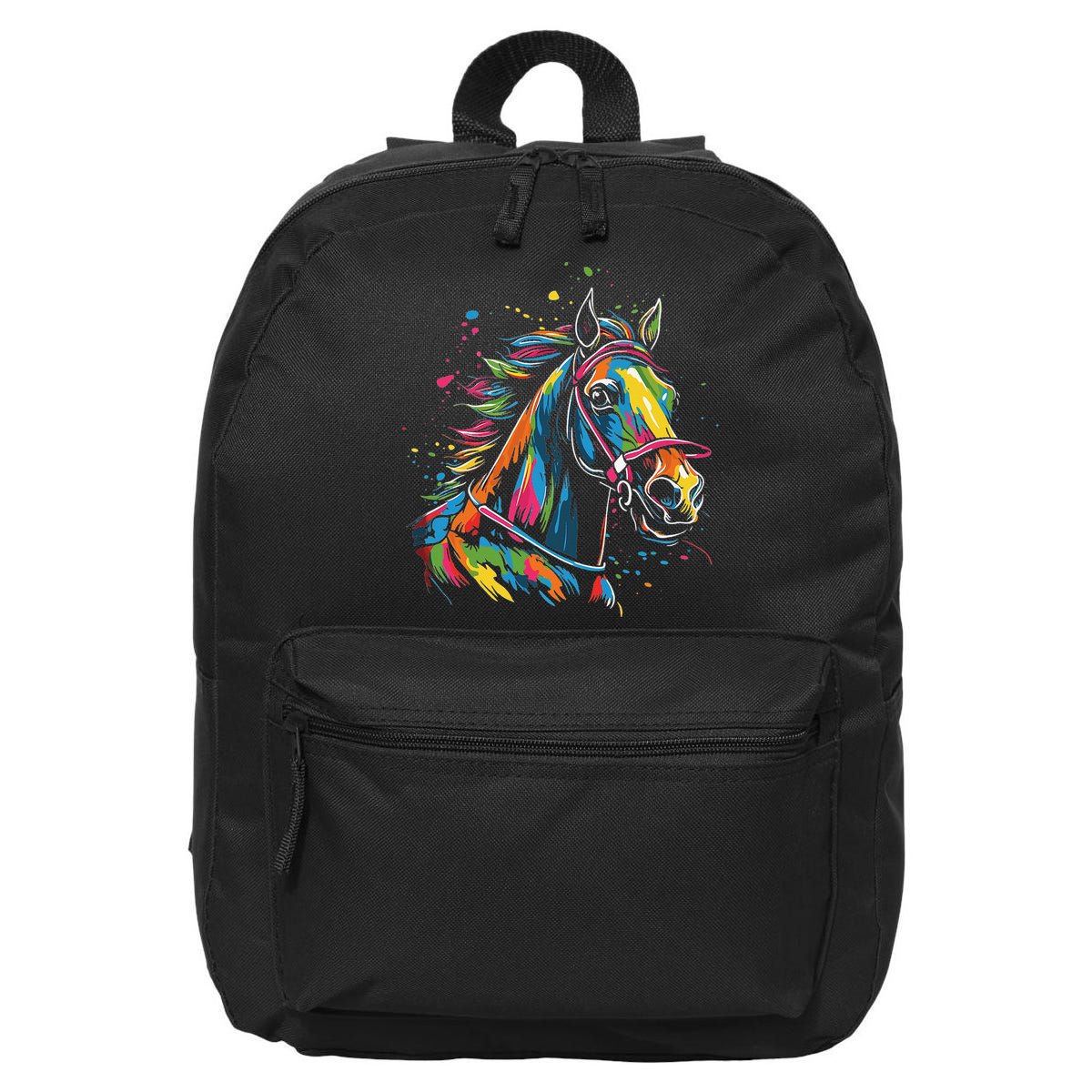 Kentucky Horse Racing Painting Derby Horse Jockey Costume 16 in Basic Backpack