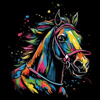 Kentucky Horse Racing Painting Derby Horse Jockey Costume 16 in Basic Backpack