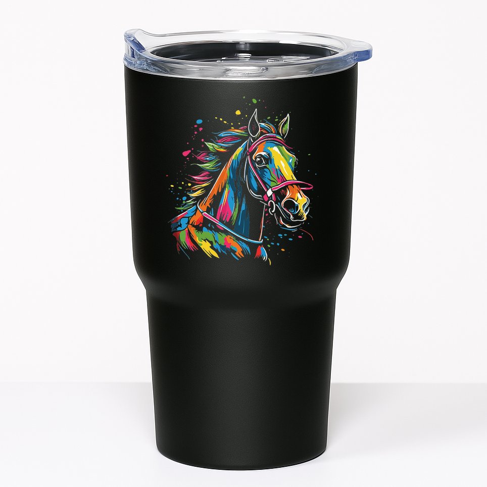 Kentucky Horse Racing Painting Derby Horse Jockey Costume Tumbler