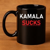 Kamala Harris Sucks 11oz C Handle Ceramic Mug