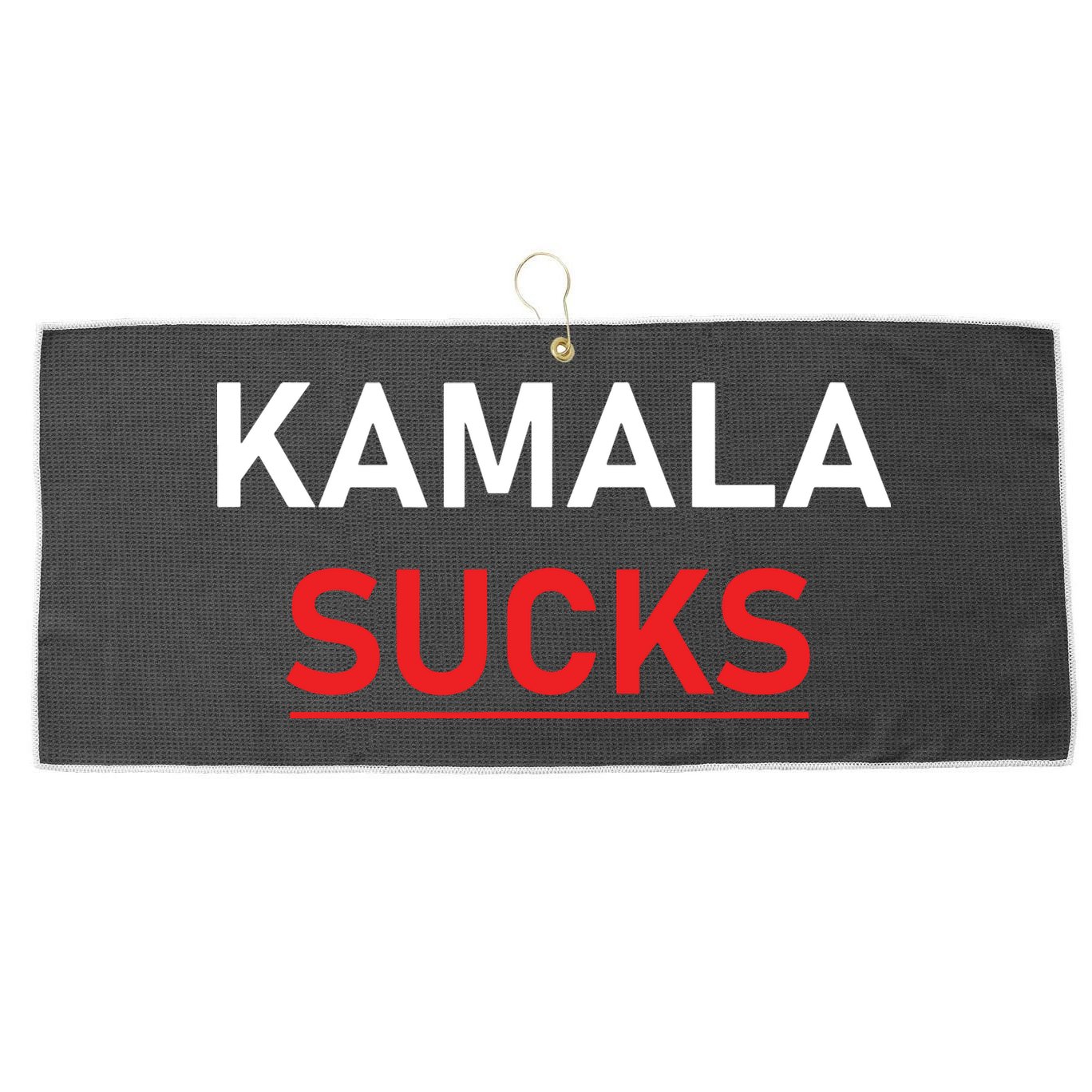 Kamala Harris Sucks Large Microfiber Waffle Golf Towel
