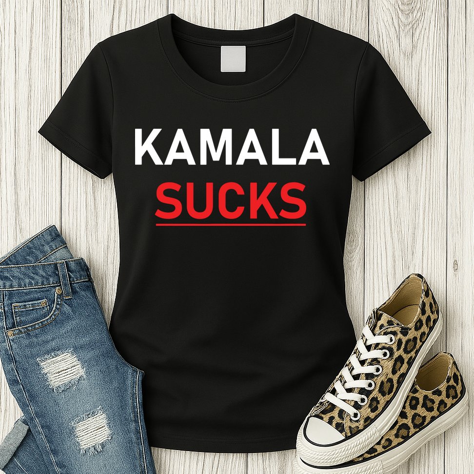 Kamala Harris Sucks Womens T-Shirt