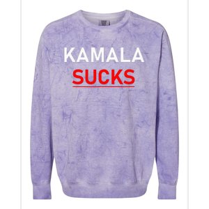 Kamala Harris Sucks Colorblast Crewneck Sweatshirt