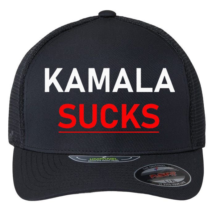 Kamala Harris Sucks Flexfit Unipanel Trucker Cap