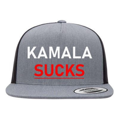 Kamala Harris Sucks Flat Bill Trucker Hat