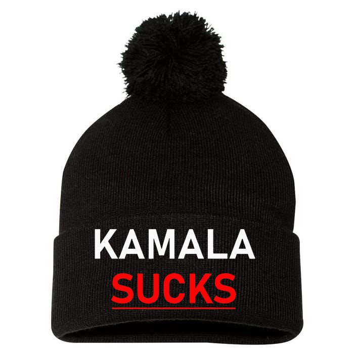 Kamala Harris Sucks Pom Pom 12in Knit Beanie