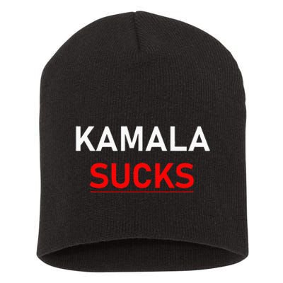 Kamala Harris Sucks Short Acrylic Beanie