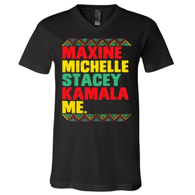 Kamala Harris Stacey Abrams Keisha Lance Bottoms Michelle V-Neck T-Shirt