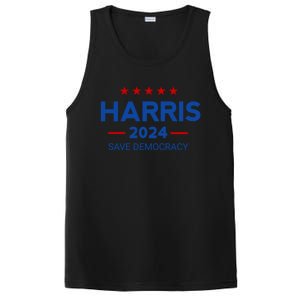 Kamala Harris Save Democracy 2024 For President Campaign Gift PosiCharge Competitor Tank