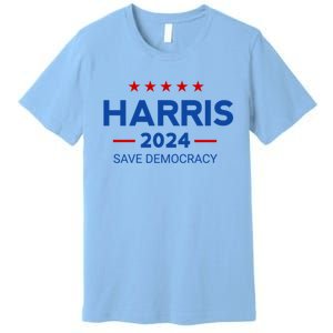 Kamala Harris Save Democracy 2024 For President Campaign Gift Premium T-Shirt