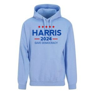 Kamala Harris Save Democracy 2024 For President Campaign Gift Unisex Surf Hoodie