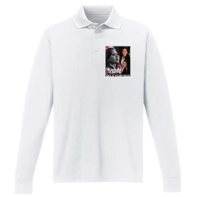 Kamala Harris Say It To My Face Performance Long Sleeve Polo