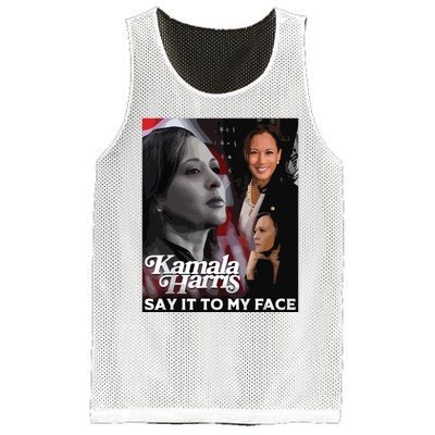 Kamala Harris Say It To My Face Mesh Reversible Basketball Jersey Tank