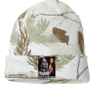 Kamala Harris Say It To My Face Kati Licensed 12" Camo Beanie