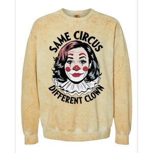 Kamala Harris Same Circus Diffeent Clown Colorblast Crewneck Sweatshirt