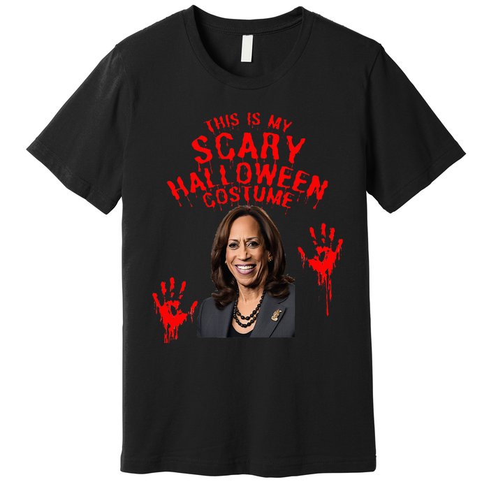 Kamala Harris Scary Halloween Gag President Costume Premium T-Shirt