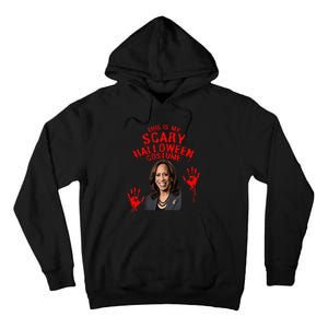 Kamala Harris Scary Halloween Gag President Costume Tall Hoodie