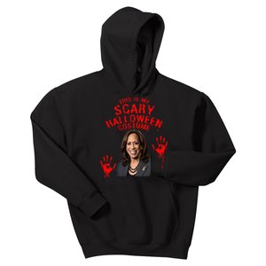 Kamala Harris Scary Halloween Gag President Costume Kids Hoodie