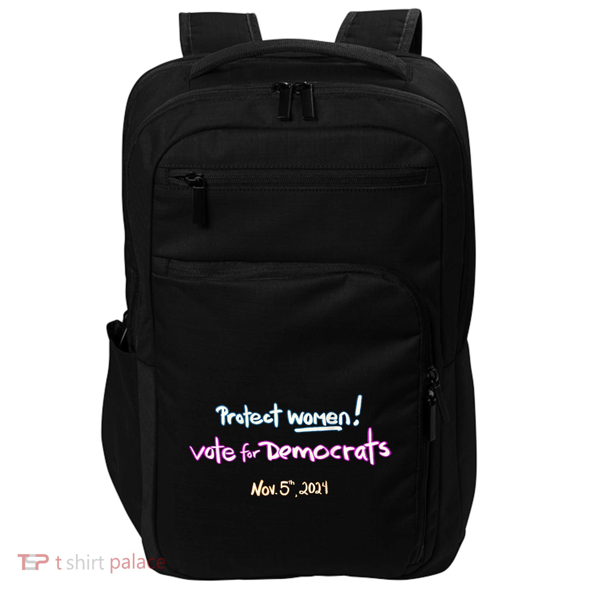 Kamala Heels Stepping On Orange Impact Tech Backpack
