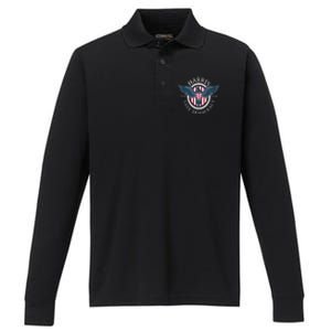 Kamala Harris Save Democracy Vote 2024 Performance Long Sleeve Polo