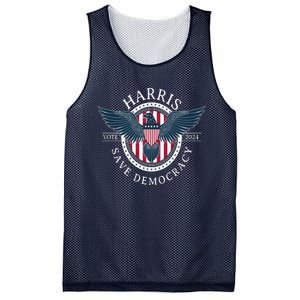 Kamala Harris Save Democracy Vote 2024 Mesh Reversible Basketball Jersey Tank