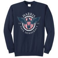 Kamala Harris Save Democracy Vote 2024 Tall Sweatshirt