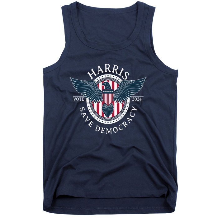 Kamala Harris Save Democracy Vote 2024 Tank Top