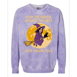 Kamala Harris Stop The Wicked Witch Of The West Colorblast Crewneck Sweatshirt