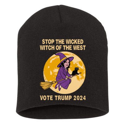 Kamala Harris Stop The Wicked Witch Of The West Short Acrylic Beanie