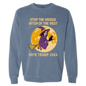 Kamala Harris Stop The Wicked Witch Of The West Garment-Dyed Sweatshirt