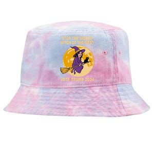 Kamala Harris Stop The Wicked Witch Of The West Tie-Dyed Bucket Hat