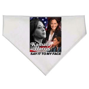 Kamala Harris Say It To My Face 2024 Election USA-Made Doggie Bandana