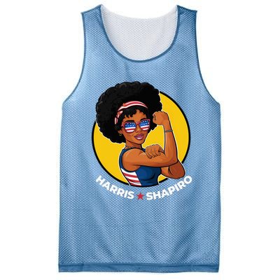 Kamala Harris Shapiro 2024 Mesh Reversible Basketball Jersey Tank