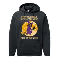 Kamala Harris Stop The Wicked Witch Of The West Performance Fleece Hoodie