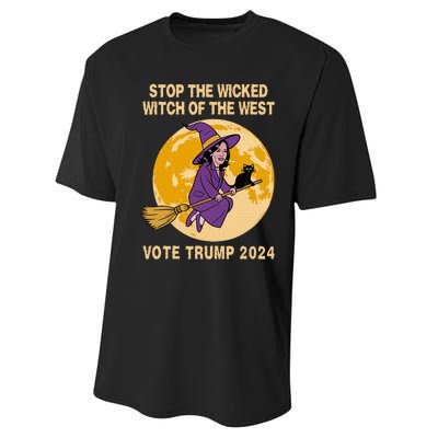 Kamala Harris Stop The Wicked Witch Of The West Performance Sprint T-Shirt