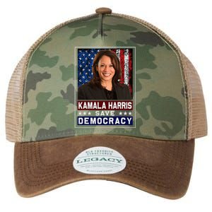 Kamala Harris Save Democracy Legacy Tie Dye Trucker Hat