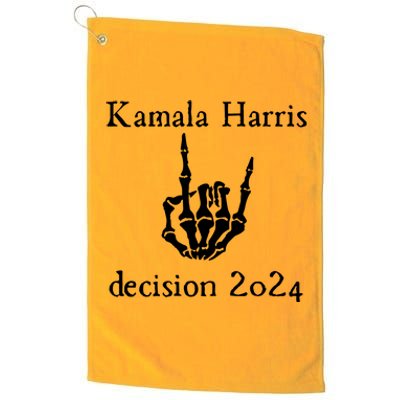 Kamala Harris Skeleton Hand Decision 2024 Platinum Collection Golf Towel