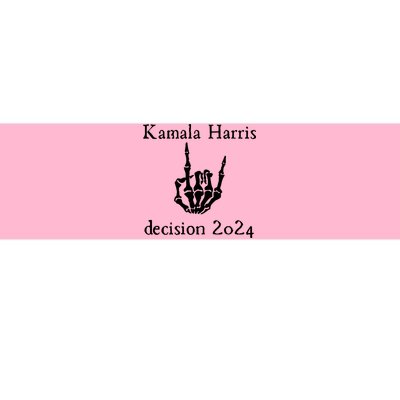 Kamala Harris Skeleton Hand Decision 2024 Bumper Sticker