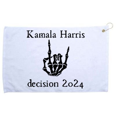 Kamala Harris Skeleton Hand Decision 2024 Grommeted Golf Towel