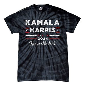 Kamala Harris Support IM With Her Vote Kamala Harris 2024 Tie-Dye T-Shirt