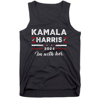 Kamala Harris Support IM With Her Vote Kamala Harris 2024 Tank Top