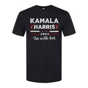 Kamala Harris Support IM With Her Vote Kamala Harris 2024 Softstyle CVC T-Shirt