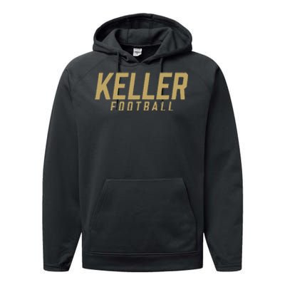 Keller High School Football Team Performance Fleece Hoodie